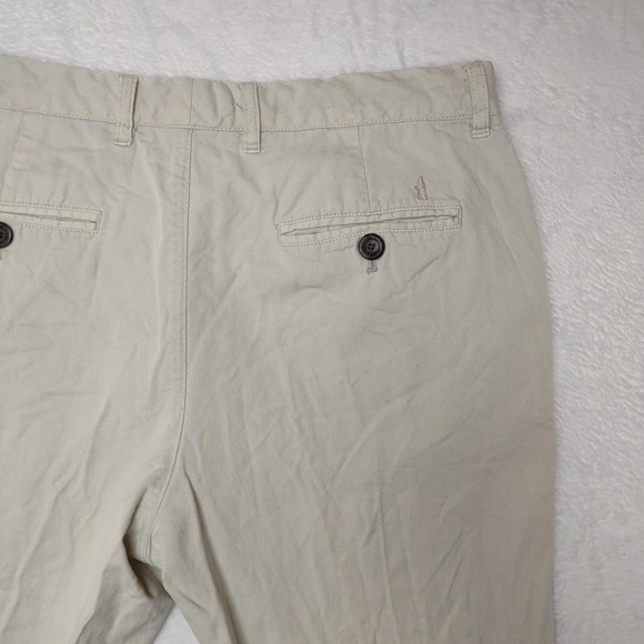 Johnnie-O Pants Mens 32x34 Stone Beige Chino Cotton Linen Blend Casual - Picture 5 of 15